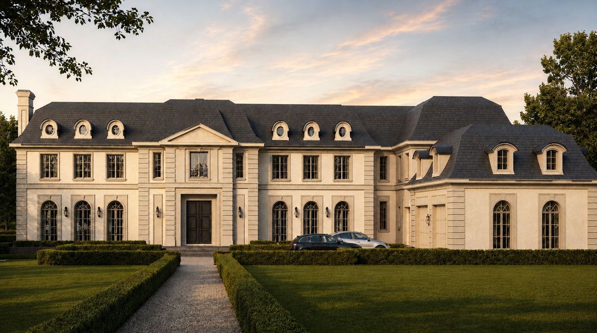 The Auremont, a French style custom home